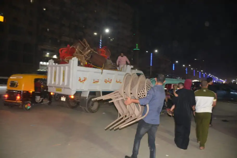 إزالة 830 حالة إشغال طريق مخالف بنطاق 4 مراكز بالبحيرة