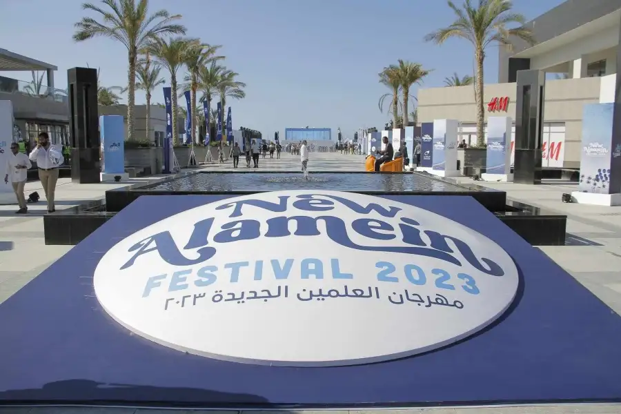 بدء المؤتمر الصحفي لمهرجان العلمين الجديدة