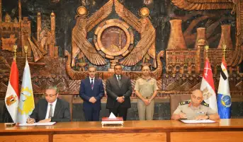 وزير التنمية المحلية ومحافظ الغربية ومدير سلاح الإشارة يشهدون توقيع بروتوكول لتقديم خدمات الشبكة الوطنية للطوارئ والسلامة العامة