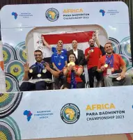 10 ميداليات حصيلة مشاركة البعثة المصرية ببطولة أفريقيا للريشة الطائرة البارالمبية