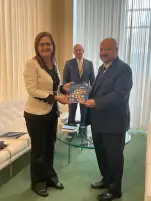 وزيرة التخطيط والتنمية الاقتصادية تبحث سبل التعاون مع الأمين العام للمجلس الأعلى للتخطيط والتنمية بالكويت