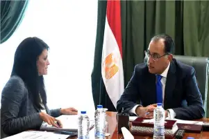 مدبولي يستعرض مع وزيرة التعاون الدولي جهود تعزيز العلاقات مع شركاء التنمية
