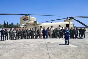 القوات المسلحة تشارك في إخماد الحرائق التى اندلعت بعدد من الغابات بدولة اليونان