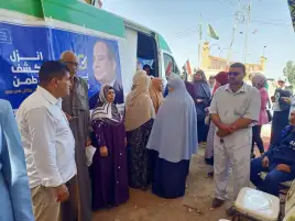 وكيل الصحة ببني سويف يتفقد مبادرة 100 يوم صحة أمام حديقة النيل والكورنيش