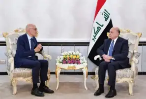 وزير الخارجية العراقي يبحث مع مسئول أممي تعزيز وحماية حقوق الإنسان في البلاد