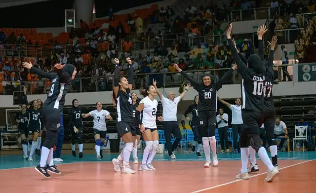 منتخب مصر يحقق الفوز الرابع بأمم إفريقيا لسيدات الطائرة