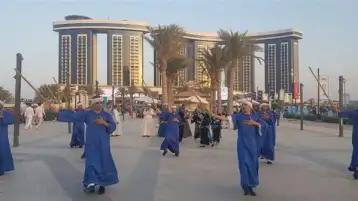 فرقة مطروح للفنون الشعبية تختتم عروضها بمهرجان العلمين