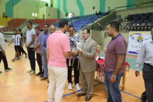 ختام منافسات خماسيات كرة القدم لكليات جامعة جنوب الوادي