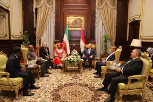 رئيس مجلس الشيوخ يستقبل نظيره بغينيا الاستوائية