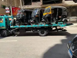 ضبط 30 مركبة توكتوك ودراجات نارية مخالفة والتحفظ عليها في حملة مرورية بطنطا