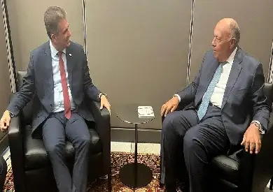 سامح شكري يستقبل نظيره الإسرائيلي على هامش أعمال الجمعية العامة للأمم المتحدة