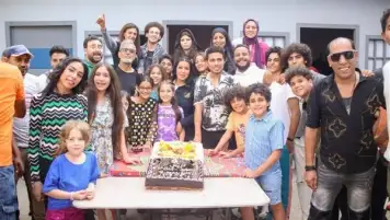 سمية الخشاب ونضال الشافعي يحتفلان بانتهاء تصوير مسلسل «أرواح خفية»