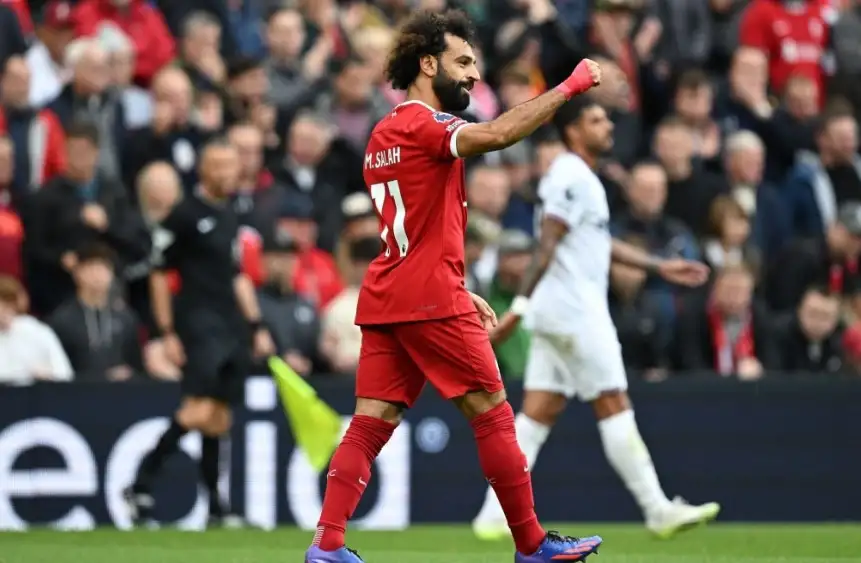 أرقام تاريخية للفرعون.. صلاح يقود ليفربول للفوز الخامس في الدوري الإنجليزي