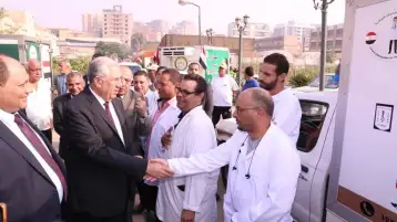 وزير الزراعة يطلق أكبر قافلة منافذ متحركة بالسلع الغذائية إلى محافظة شمال سيناء