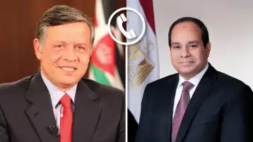 السيسي وملك الأردن يتشاوران حول التصعيد الجاري بين الجانبين الفلسطيني والإسرائيلي