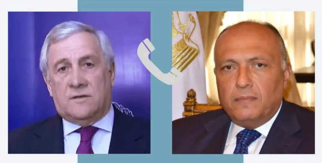 شكري يبحث مع نظيره الإيطالي تطورات التصعيد الحالي بين الفلسطينيين والإسرائيليين