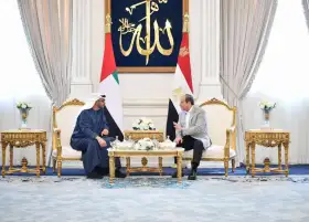 السيسي ورئيس دولة الامارات يبحثان تطورات الأوضاع على الساحة الفلسطينية