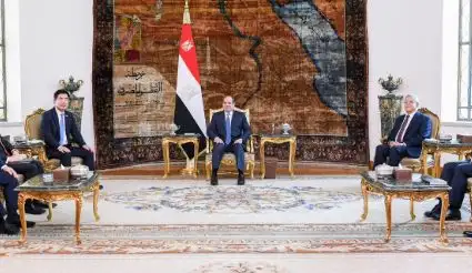 السيسي يستقبل رئيس الجمعية الوطنية بكوريا الجنوبية