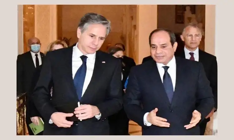 الرئيس السيسي لبلينكن: أنا مواطن مصري نشأت في حي به يهود ولم يتعرضوا للقمع