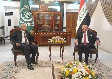 أبو الغيط يُجري مشاورات مع مسئولين عراقيين.. ويؤكد ضرورة وقف إطلاق النار في غزة