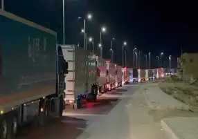 قوافل المساعدات المصرية لسكان غزة تصل معبر رفح