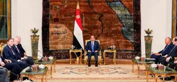 السيسي يؤكد ضرورة وقف التصعيد وتكثيف التنسيق بين كافة الأطراف الفاعلة لتسوية القضية الفلسطينية