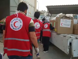 الهلال الأحمر يعقد مؤتمرا صحفيا لتنسيق المساعدات الإنسانية للشعب الفلسطيني