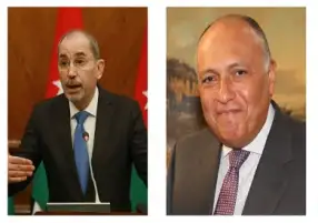 وزير الخارجية ونظيره الأردني يبحثان هاتفيا جهود وقف الحرب على غزة
