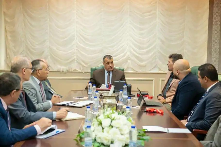 وزير الإنتاج الحربي وممثلي شركة استشارة للتنمية الصناعية يبحثان سبل التعاون المشترك