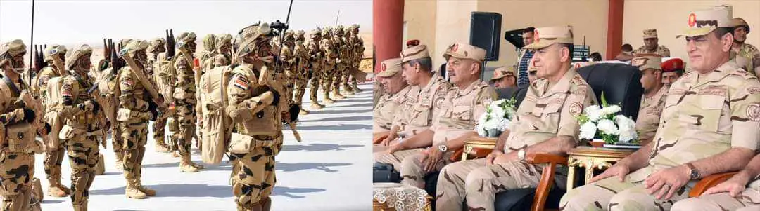 رئيس الأركان أركان حرب القوات المسلحة يشهد تنفيذ الجيش الثانى الميدانى لأحد الأنشطة التدريبية