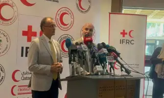 رامي الناظر: فرق الهلال الأحمر المصري تعمل 24 ساعة لمساعدة مصابي غزة