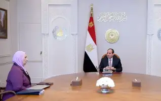 السيسي يجتمع مع وزيرة التضامن لمتابعة جهود إنفاذ المساعدات للفلسطينيين