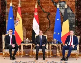 السيسي يستقبل رئيسي وزراء إسبانيا وبلجيكا لبحث تطورات الأوضاع في قطاع غزة