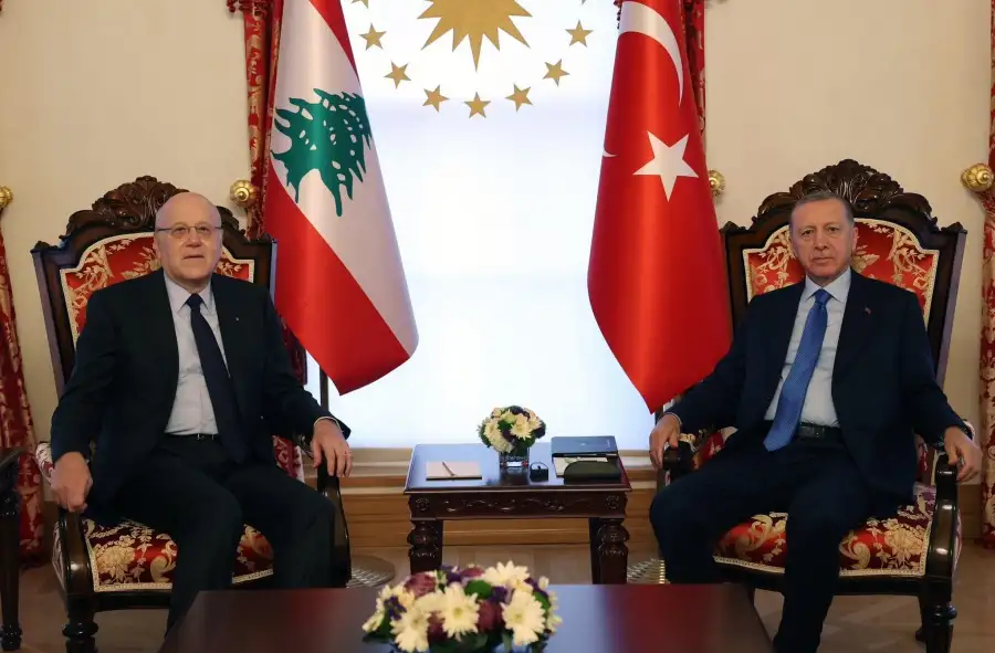 أردوغان يلتقي رئيس الوزراء اللبناني في إسطنبول