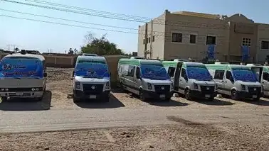 قافلة جامعة المنيا التنموية المتكاملة تقدم خدمتها لأهالي قرية منقطين