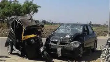 مصرع شقيقين في حادث تصادم توك توك وسيارة ملاكي بالدقهلية