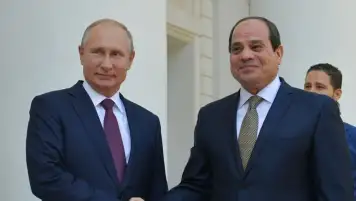 السيسي وبوتين يتفقان على على مواصلة التحرك بجدية لوقف إطلاق النار في غزة
