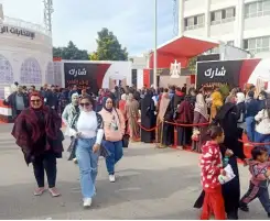 تزايد أعداد الناخبين أمام لجان الدقي للإدلاء بأصواتهم في الانتخابات الرئاسية