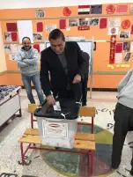 معتز الدمرداش وكريم كوجاك يدليان بصوتيهما في الانتخابات الرئاسية