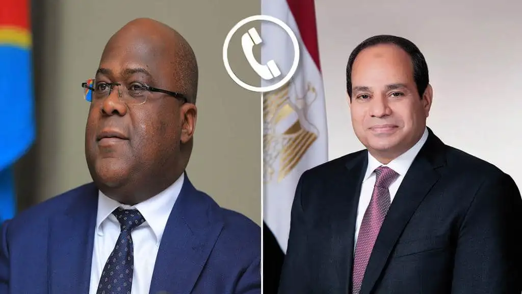 السيسي يتلقى اتصالا من رئيس الكونغو الديمقراطية لبحث الأوضاع في القارة الأفريقية