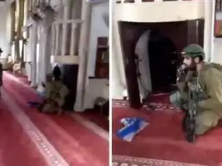 أول تعليق من جيش الاحتلال على غناء جنوده داخل مسجد في جنين: سلوك خطير