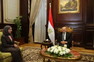 رئيس مجلس الشيوخ يستقبل سفيرة البحرين بالقاهرة