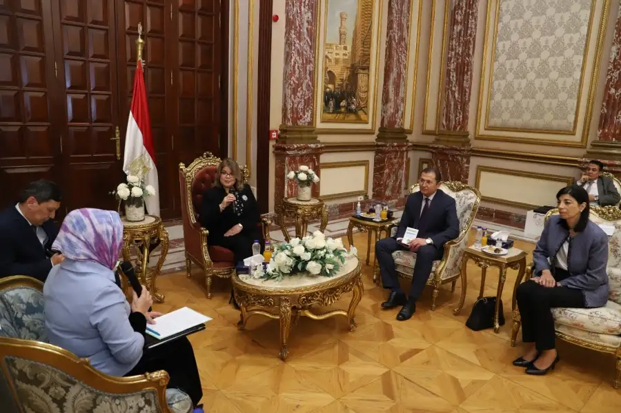 وكيل مجلس الشيوخ تستقبل رئيس لجنة المرأة بالبرلمان الأوزبكي