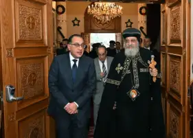 برقية تهنئة من رئيس الوزراء للبابا تواضروس الثاني بعيد الميلاد المجيد