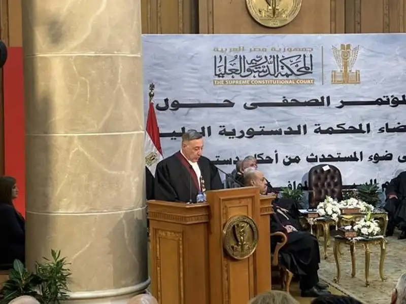 رئيس المحكمة الدستورية العليا: الشعب يتباهى بحرية التعبير والحرية الشخصية