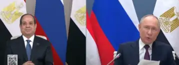 الرئيس السيسي وبوتين يشهدان مراسم بدء صب الخرسانة بقاعدة وحدة الكهرباء 4 بمحطة الضبعة