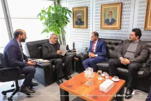مدير مكتبة الإسكندرية يبحث سبل التعاون مع رئيس مركز أبو ظبي للغة العربية