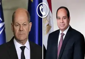 السيسي وشولتز يبحثان الجهود الرامية لوقف توسع نطاق الصراع بالمنطقة
