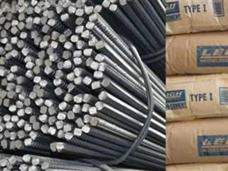 أسعار الحديد والأسمنت بالمصانع المحلية اليوم