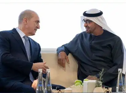 رئيس البرلمان التركي يلتقي نائب رئيس دولة الإمارات